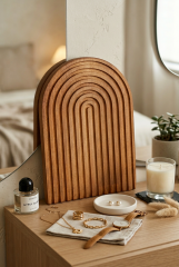 Ahşap Oval Stand Sunumluk