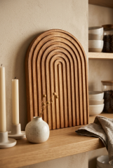 Ahşap Oval Stand Sunumluk