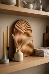 Ahşap Oval Stand Sunumluk