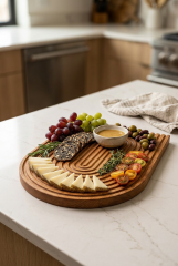 Ahşap Oval Stand Sunumluk