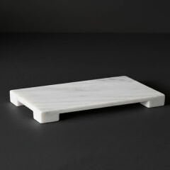 Mermer Ayaklı Lüks Yağdanlık Altlığı 25 cm uzunluk 12.5 en