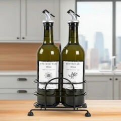 Demir Stantlı 750 ml Ayçiçek Yağı Zeytinyağı Cam Şişe