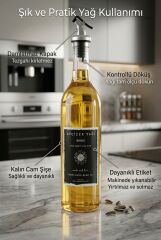 Ahşap Stantlı  2 li 750 ml Ayçiçek Yağı Zeytinyağı Cam Şişe yağdanlık